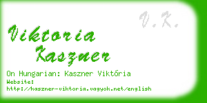 viktoria kaszner business card