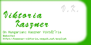 viktoria kaszner business card